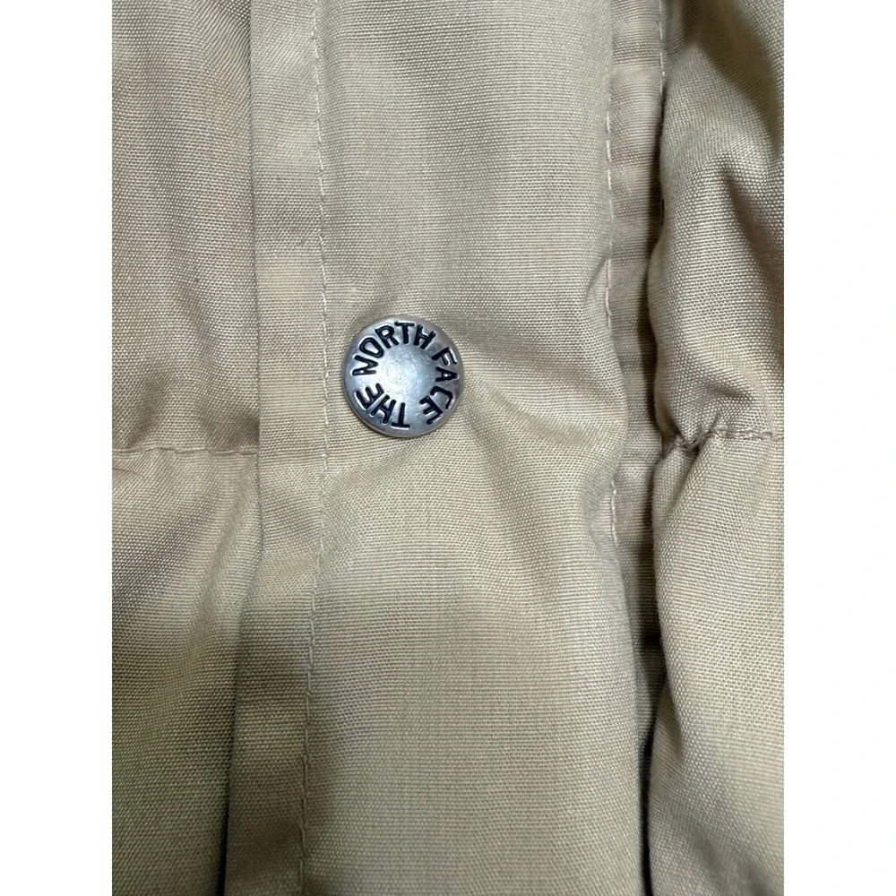 Vintage The North Face Brown Label Down Puffer‎ Jacket Tan Made in USA Medium